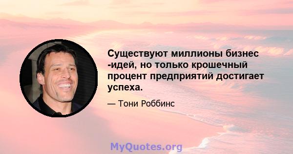 Существуют миллионы бизнес -идей, но только крошечный процент предприятий достигает успеха.