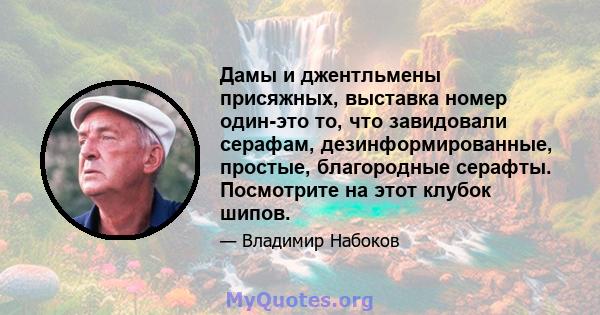 Дамы и джентльмены присяжных, выставка номер один-это то, что завидовали серафам, дезинформированные, простые, благородные серафты. Посмотрите на этот клубок шипов.