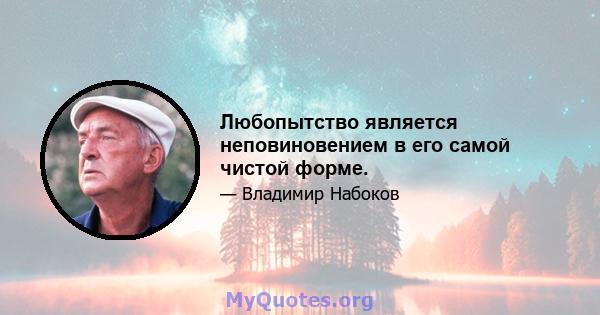 Любопытство является неповиновением в его самой чистой форме.