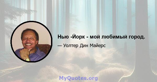 Нью -Йорк - мой любимый город.