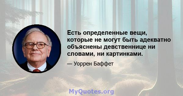 Есть определенные вещи, которые не могут быть адекватно объяснены девственнице ни словами, ни картинками.