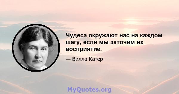 Чудеса окружают нас на каждом шагу, если мы заточим их восприятие.