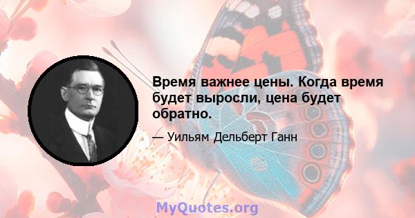 Время важнее цены. Когда время будет выросли, цена будет обратно.