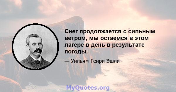 Снег продолжается с сильным ветром, мы остаемся в этом лагере в день в результате погоды.