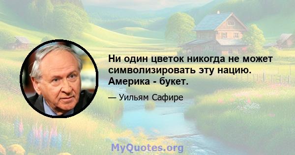 Ни один цветок никогда не может символизировать эту нацию. Америка - букет.