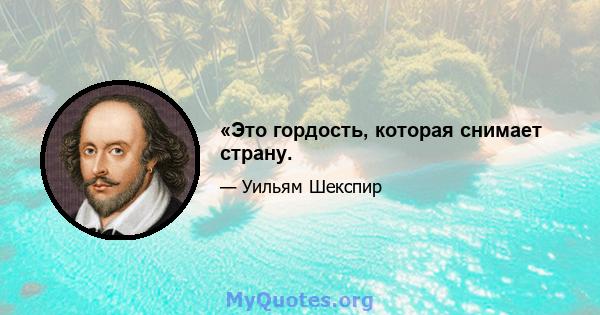 «Это гордость, которая снимает страну.