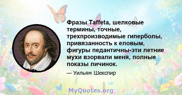 Фразы Taffeta, шелковые термины, точные, трехпроизводимые гиперболы, привязанность к еловым, фигуры педантичны-эти летние мухи взорвали меня, полные показы личинок.