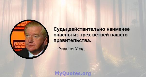 Суды действительно наименее опасны из трех ветвей нашего правительства.