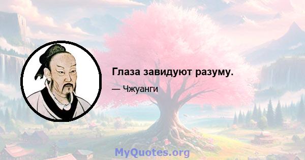 Глаза завидуют разуму.